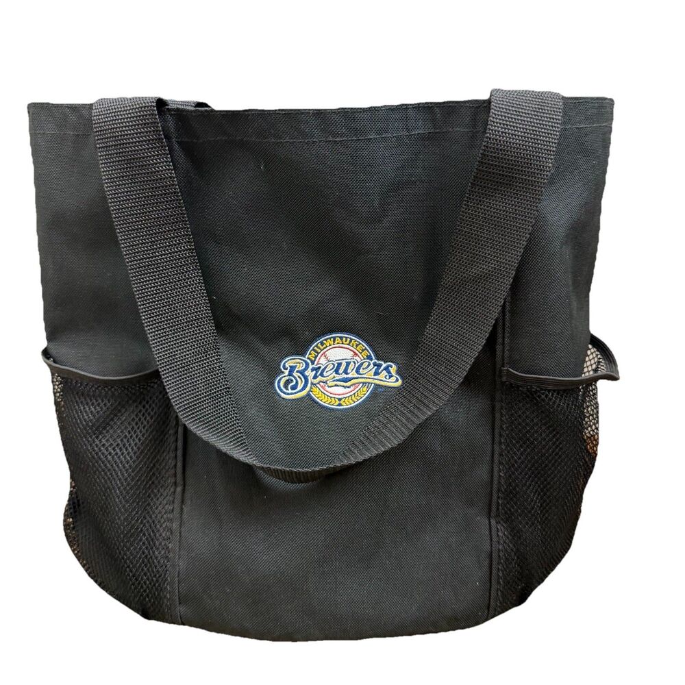 Milwaukee Brewers Patch Black Tote MLB Unbranded Baseball